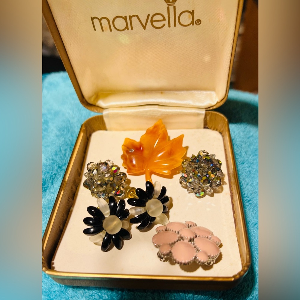 Vintage West Germany, Laguna, Avon designer Jewelry “Lot” Lapel Pins & Earrings